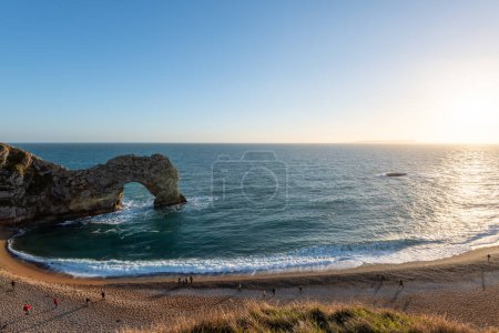 Photo for Landscape photo of Durdle Door at dusk - Royalty Free Image