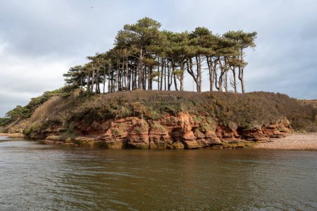Photo for The mouth of the river Otter in Budleigh Salterton in Devon - Royalty Free Image