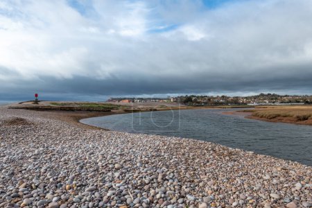 Photo for The Otter estuary in Budleigh Salterton in Devon - Royalty Free Image