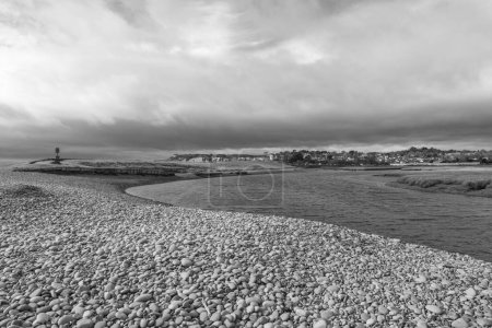 Photo for The Otter estuary in Budleigh Salterton in Devon - Royalty Free Image