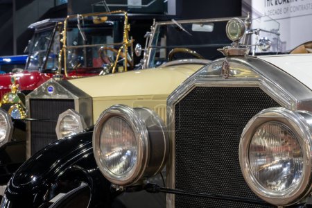 Foto de Sparkford.Somerset.Reino Unido.26 de marzo de 2023.Un Stearns Knight Model S de 1925 se exhibe en el Haynes Motor Museum de Somerset - Imagen libre de derechos