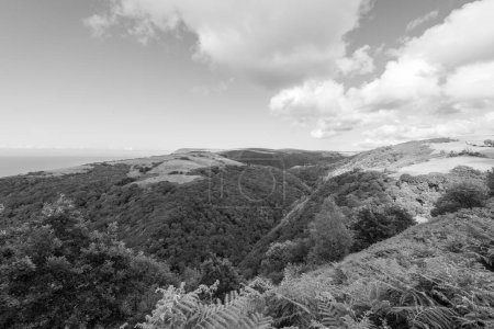 Photo for Landscape photo oif Countisbury Hill and Watersmeet Valley in Exmmor National Park - Royalty Free Image