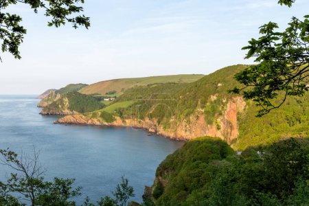 Photo for View from the South West Coastpath of the North Devon coastline at Woody Bay - Royalty Free Image