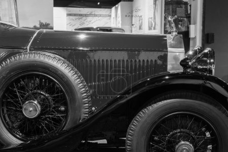 Photo for Sparkford.Somerset.United Kingdom.January 7th 2024.A Rolls Royce Phantom 2 Sedanca Deville from 1930 is on show at the Haynes Motor Museum - Royalty Free Image