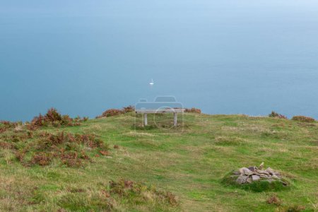 View from the top of Foreland Point of the Bristol Channel