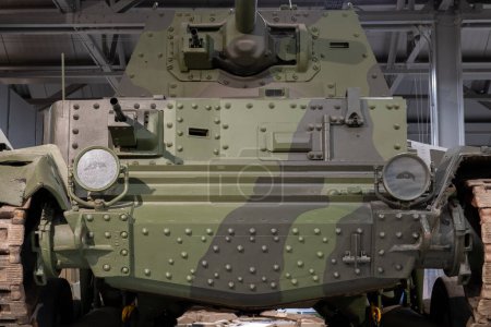 Téléchargez les photos : Bovington.Dorset.Royaume-Uni.25 février 2024.Un char de croisière A10 est exposé au Tank Museum à Dorset - en image libre de droit