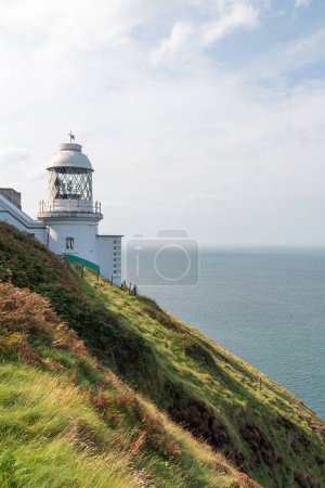 Photo of the Foreland lighthouse at Foreland Point on the north Devon coast