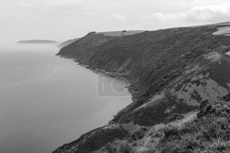Landscape photo of the coastline at Foreland Point on the north Devon coast