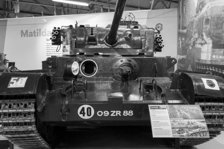 Photo for Bovington.Dorset.United Kingdom.February 25th 2024.A Comet tank from world war two is on show at the Tank Museum in Dorset - Royalty Free Image
