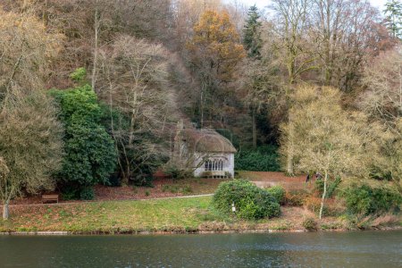 The Gothic Cottage at Stourhead Gardens in Wiltshire