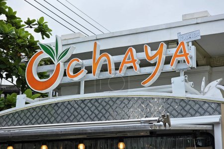 Photo for BANGKOK, THAILAND - OCTOBER 19, 2023: Ochaya sign. Ochaya is a famous franchise specializing in Milk Tea, Bubble Tea, and Juice, was founded in 2007. - Royalty Free Image