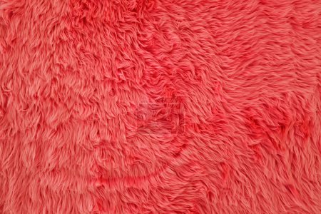 Photo for Close up Pink Artificial Fur Background. - Royalty Free Image