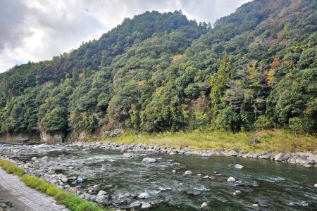 Photo for Scenery of Kusu River at Amagase, Oita Fukuoka Japan. - Royalty Free Image