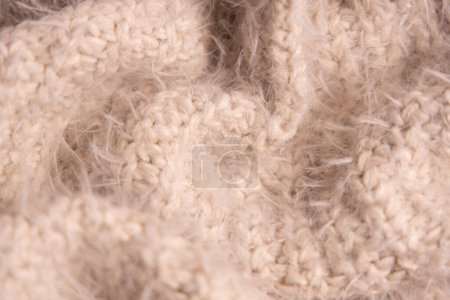 Texture tricot blanc. Texture douce du pull en laine cachemire fait maison