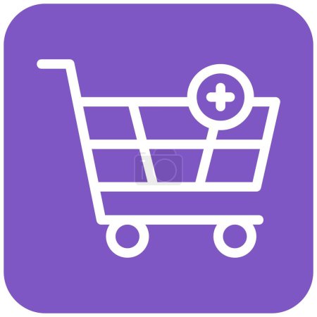 Illustration for Add to cart Vector Icon design Illustratio - Royalty Free Image