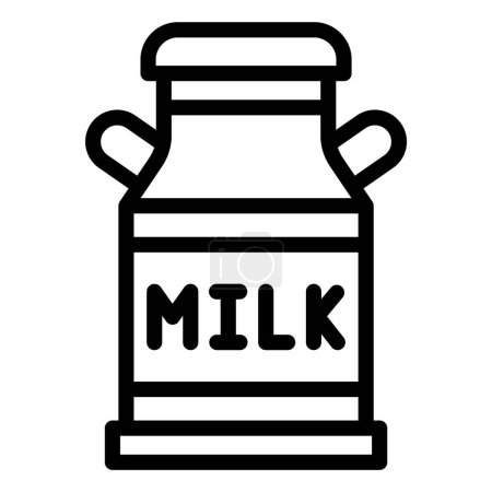 Ilustración de Vector de tanque de leche Icono de diseño Ilustración - Imagen libre de derechos