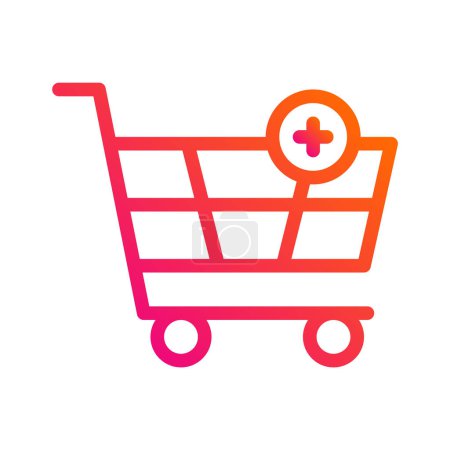 Illustration for Add to cart Vector Icon Design Illustration - Royalty Free Image