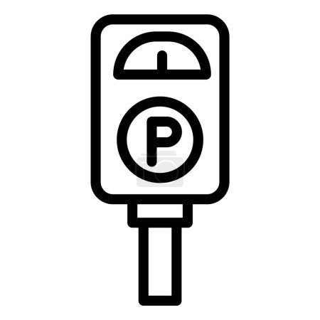 Illustration for Parking meter Vector Icon Design Illustration - Royalty Free Image