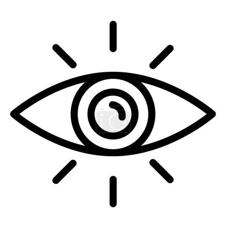 Illustration de conception d'icône de vecteur d'oeil
