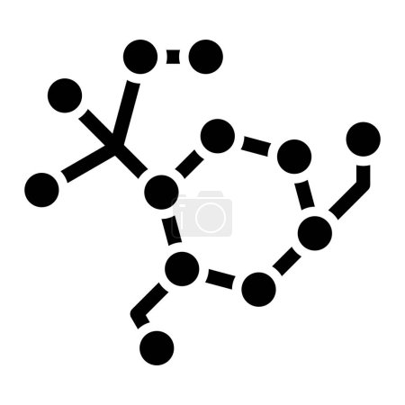 Ilustración de Molecule Vector Icono Ilustración de diseño - Imagen libre de derechos