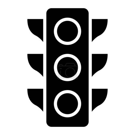 Illustration de conception d'icône de vecteur de feu de circulation