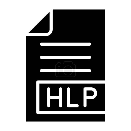 Ilustración de Ilustración de diseño de iconos vectoriales HLP - Imagen libre de derechos