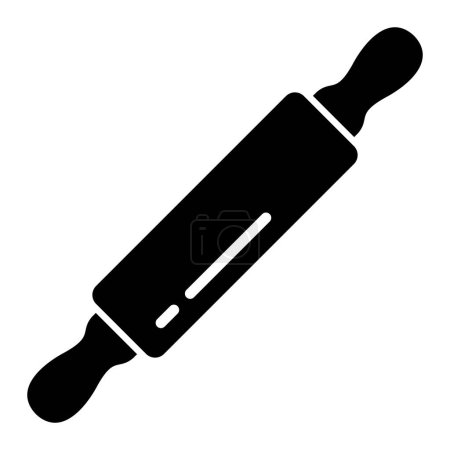 Illustration for Rolling pin Vector Icon Design Illustration - Royalty Free Image