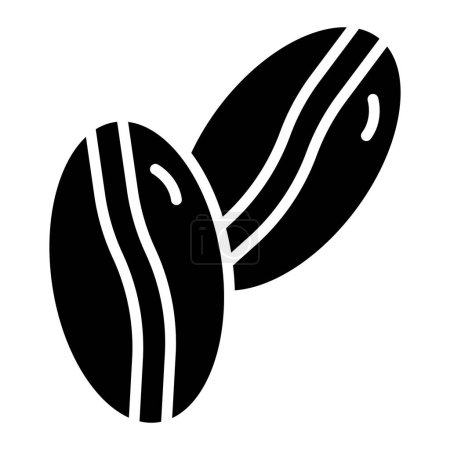 Coffee beans Vector Icon Design Illustration
