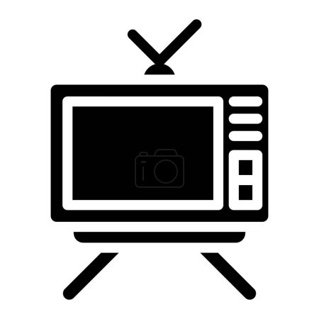 Illustration de conception d'icône vectorielle de télévision