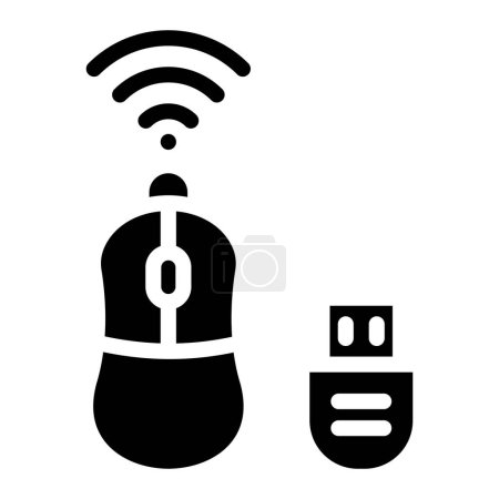 Wireless mouse Vector Icon Design Illustration