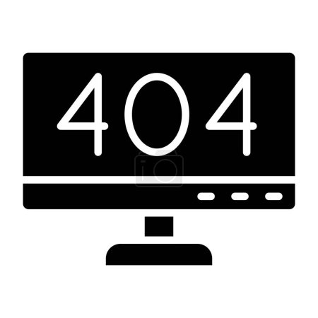 Ilustración de 404 Error Vector Icono Ilustración de diseño - Imagen libre de derechos