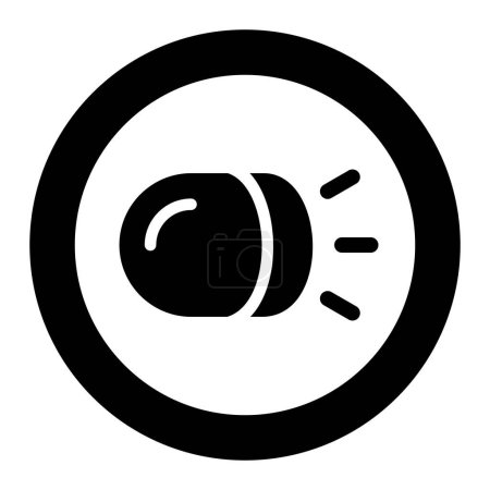 Scheinwerfer Vector Icon Design Illustration