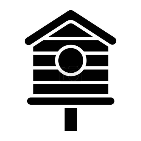 Bird House Vector Icon Design Illustration