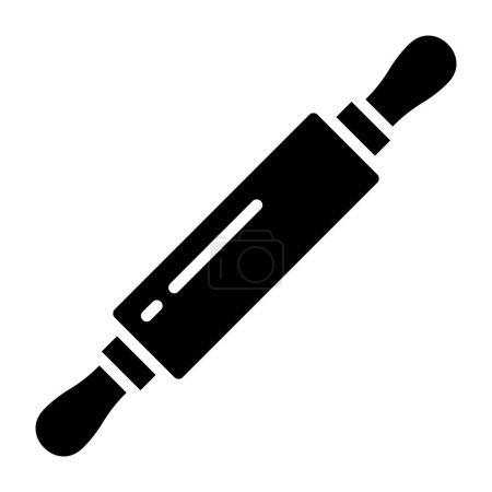 Illustration for Rolling Pin Vector Icon Design Illustration - Royalty Free Image