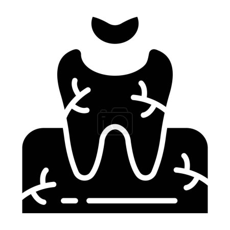 Illustration for Dental Filling Vector Icon Design Illustration - Royalty Free Image