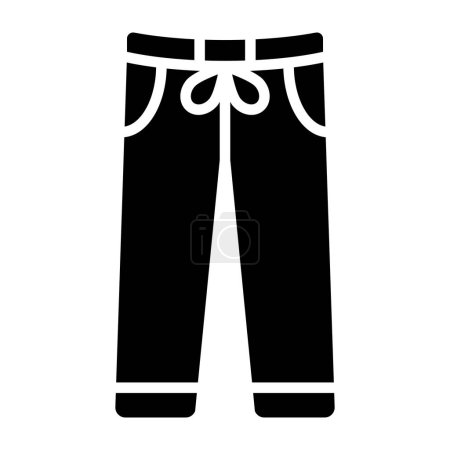 Pantalones de entrenamiento Vector Icono Diseño Ilustración
