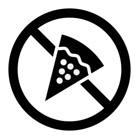 No Fast Food Vector Icon Design Illustration