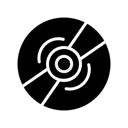 Compact Disk Vector Icon Design Illustration