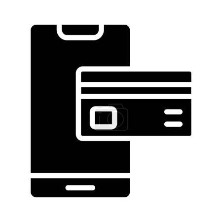 Illustration de conception d'icône vectorielle de paiement par carte