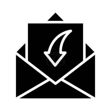 Empfangen Sie E-Mail Vector Icon Design Illustration