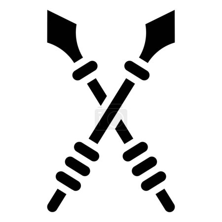Spear Vector Icon Design Illustration