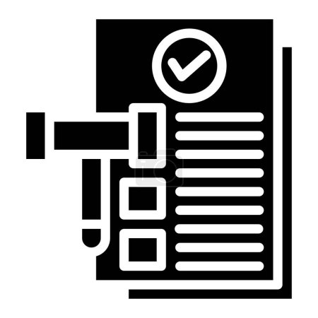 Legal Documents Vector Icon Design Illustration