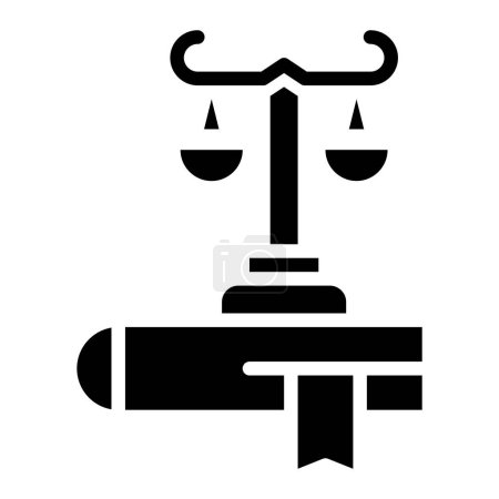 Illustration de conception d'icône de vecteur de loi