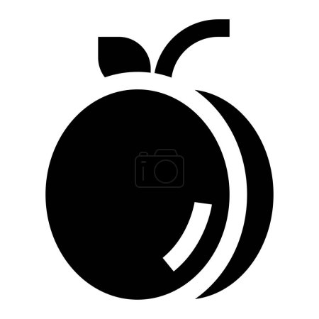 Apricot Vector Icon Design Illustration
