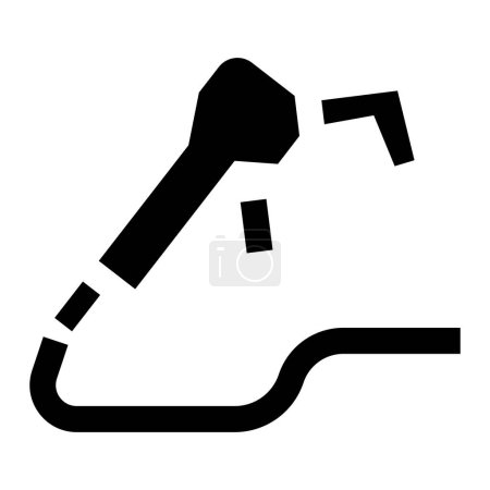 Fuel Nozzle Vector Icon Design Illustration
