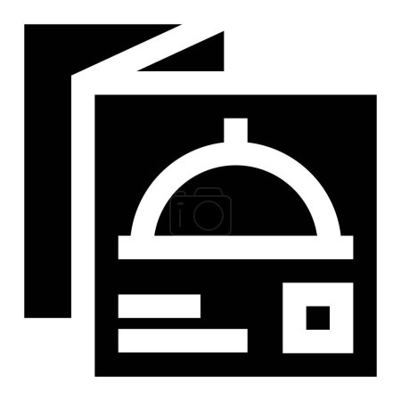 Illustration de conception d'icône vectorielle de menu alimentaire