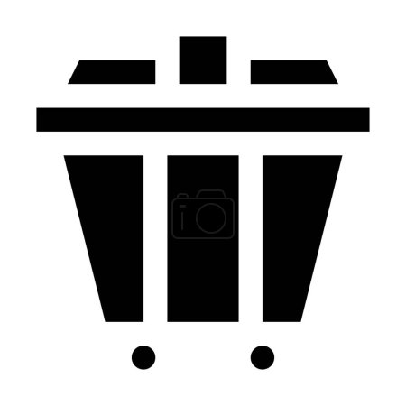 Dumpster Vector Icon Design Illustration