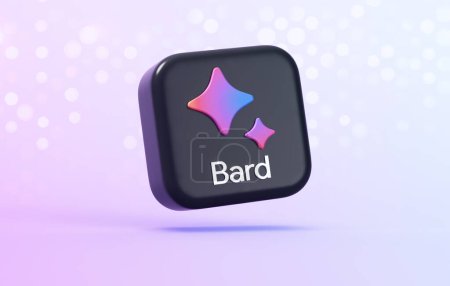 Photo for Valencia, Spain - May, 2023: Bard AI is a conversational generative artificial intelligence chatbot developed by Google as a response of ChatGPT. Isolated 3D icon - Royalty Free Image