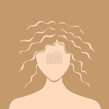 abstract portrait woman face. vector illustration waman for International Women's Day.
