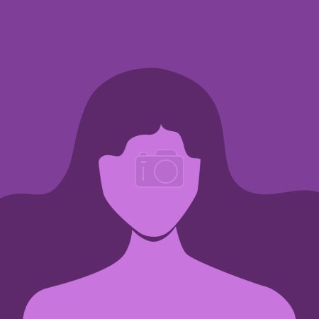 abstract portrait woman face Vector Illustration. outline graphic art human face. International Women's Day (IWD) concept.